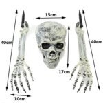 My Party Suppliers Big Size 3 Piece Halloween Horror Buried Alive Skeleton Skull Ornament Garden Yard Lawn Decoration Festival Prank Crafts Halloween Decoration - Image 6