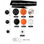 Halloween Balloon Arch Garland Kit |Black, Orange, White, Confetti Balloons | Happy Halloween Decoration Kit Balloons Halloween Party Decoration Photography Background (Set of 86 Pcs balloons) - Image 2