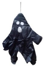 Halloween Hanging Pumpkin Decorations,1pc Halloween Supplies Ghost Ceiling Decorations Haunted Halloween Decor Pumpkin Lantern Halloween Décor, Spooky Mesh Hanging (Black Ghost)