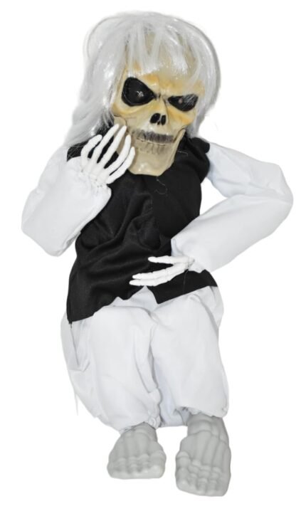 Halloween Horror Props Electric Crying Little Ghost Toy Tricky Scary Crying Bar Decoration Haunted House Party Decoration, Light Music Halloween Decor