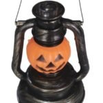 MPS My Party Suppliers Set of 2 Halloween Lamps, Halloween laltern, LED for Halloween Decoration, Halloween Hanging Decoration (Orange Pumpkin Hanging LED)