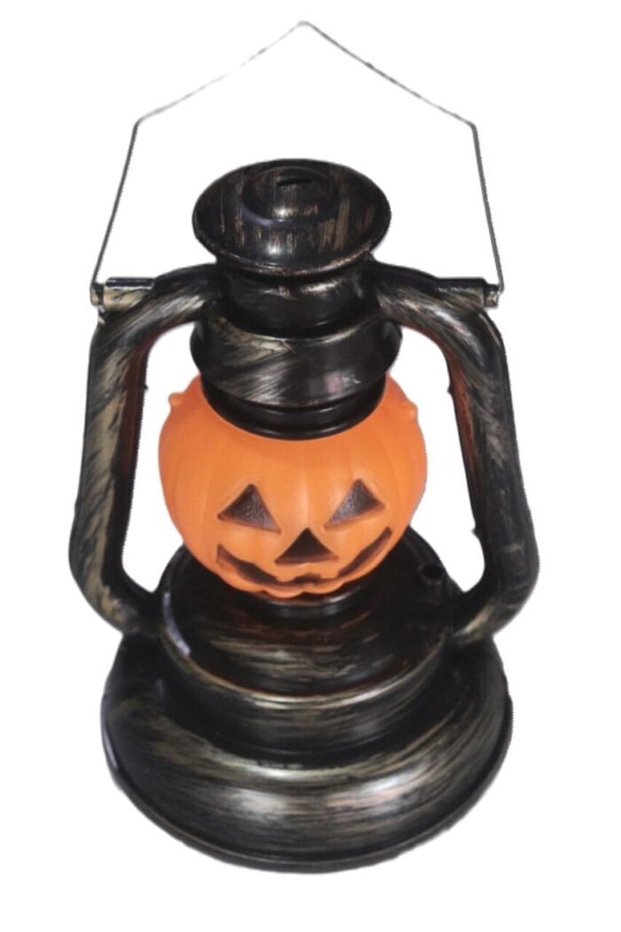 51j1qDcfmPL._SL1280_ MPS My Party Suppliers Set of 2 Halloween Lamps, Halloween laltern, LED for Halloween Decoration, Halloween Hanging Decoration (Orange Pumpkin Hanging LED) - Image 1
