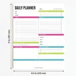 MPS MY PARTY SUPPLIERSĀ® 1pc Daily Planner, To Do List Notebook Tear-Off Sheets Notepad Removable Sheets Day or Work Organizer, Scheduler for Goals, Ideal for Home Office Fancy Stationery Items - Image 3