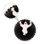 2pcs Ceiling Hanging Paper Fans Black Backdrop Party Halloween Decorations,Paper Fan Hanging Pendant Door Decoration for Halloween Decor - Image 2