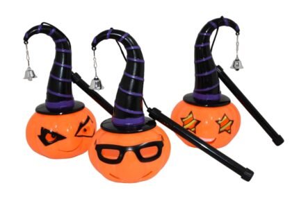 1pcs Portable Pumplin Lantern with Cap, Kids Decor Halloween Decor Halloween Party Light up Pumpkin Lantern Halloween Pumpkin Light Halloween Lantern Orange Halloween Pumpkin Decoration