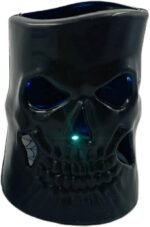 MPS My Party Suppliers Set of 2 Halloween Lamps, Halloween laltern, LED for Halloween Decoration, Halloween Hanging Decoration (Set of 2 Black - White LED) - Image 4