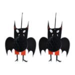 Halloween Decoration, Bat Ceiling Hanging Creepy Decor for Halloween Party - Bats Honeycomb Halloween Decoration/Dangler Decoration