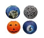 12" Halloween Paper Lanterns (Set of 4)