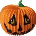 My Party Suppliers Halloween Paper Pumpkin Lantern Paper Hanging Fun Halloween Party Props Decoration
