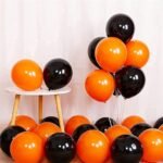 MPS MY PARTY SUPPLIERS® 63pcs hallo ween balloon decoration kit, black and orange balloons for halloween, halloween decorations for home office school indoor and outdoor, festival theme - Image 3