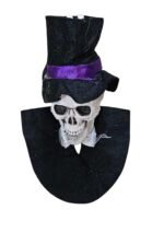 MPS MY PARTY SUPPLIERS® 1pc random Halloween Skeleton Decoration, Halloween Hanging Skull Garland, Skeleton Decor, Halloween Hanging Decor for Home, skull head Props, Multicolor Skull with Hat Garland - Image 5