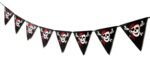 MPS My Party Suppliers 1pc Happy Halloween Skull head Banner with danger sign, Halloween Banner Garland, skeleton Decor for Halloween, Halloween Paper Hanging Decoration, halloween banner - Image 4