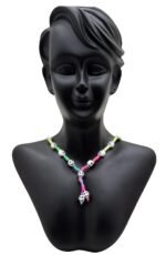 MY PARTY SUPPLIERS Jagmag® Multicolr Halloween Skull Mala Beads,Skull Beads Necklace, Halloween Skull Necklace, Skull Knotted Necklace