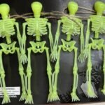Halloween Skeleton Garland, 3D Glow in The Dark Skeleton Halloween Hanging, 3D Skeleton Hanging, Halloween Decoration, Halloween Party Supply (Set of 4 Skeleton)