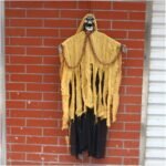 Scary Halloween Decorations Screaming Induction Glowing Pendant Big Ghost Skeleton Wizard for Halloween Haunted Home Decor Party - Image 6