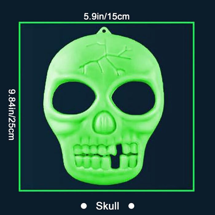 Scary Fluorescent Wall Stickers Halloween Detachable Personalized Wall Pendant Room Decoration Suitable for Living Room, Bedroom (Skeleton) - Image 3