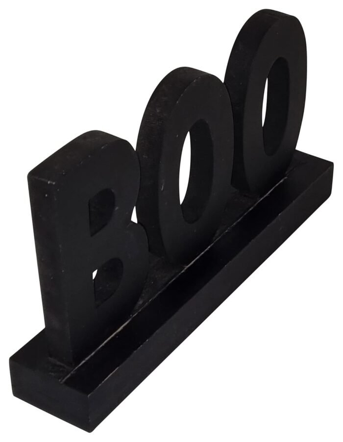 3D Boo Letters Wooden Sign Halloween Table Decoration, Halloween Theme Party Desktop Ornament - Image 2