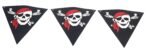 MPS My Party Suppliers 1pc Happy Halloween Skull head Banner with danger sign, Halloween Banner Garland, skeleton Decor for Halloween, Halloween Paper Hanging Decoration, halloween banner - Image 2