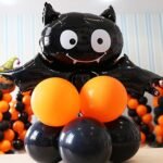 MPS My Party Suppliers 61pcs Halloween Balloon kit, Halloween Party Decorations Set with Halloween Banner Orange, Black and Gold Balloons, halloween Bats balloon Decoration, horror halloween theme - Image 11