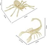 Set of 2 Light Up Halloween Spider & Scorpion Skeleton Decoration for Halloween Indoor/Outdoor Decor, and Halloween Holiday Party, LED Halloween Spider - Image 6