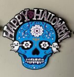 Blank Day of the Dead Card Skull Halloween Decorative Banner, Skull Paper Flag Hanging Decoration Happy Halloween Door Sign, Halloween Flag,Halloween Decoration Banner - Image 2