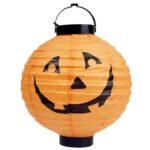 2 PCS Pumpkin Paper Lantern, Pumpkin Foldable Paper Lantern, Halloween Paper Lantern for Halloween Party Decor, Halloween Decoration, Light Up Jack o Lantern, Halloween Pumpkin Decoration
