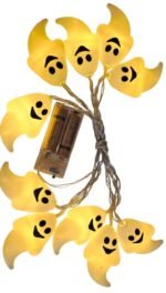 MY PARTY SUPPLIERS Jagmag® Battery Operated 10 LED Bhoot Light Ghost Shaped LED String Lights/Halloween Decoration/Spooky Decorations/Halloween Led Light - Image 4