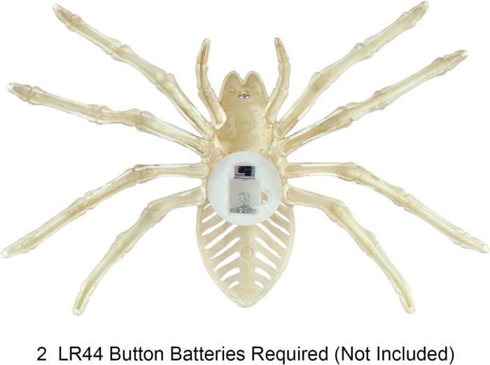 Set of 2 Light Up Halloween Spider & Scorpion Skeleton Decoration for Halloween Indoor/Outdoor Decor, and Halloween Holiday Party, LED Halloween Spider - Image 4