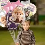 MPS MY PARTY SUPPLIERS® Set of 5 Cartoon Labubu Foil Balloon Kids Party Cartoon Theme Monster Bunny Doll Plush Toy Birthday Gift Star Foil Balloon Foil Balloons for kids Birthday Decoration - Image 5