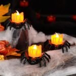 MPS My Party Suppliers Set of 2 Halloween Lamps, Halloween laltern, LED for Halloween Decoration, Halloween Hanging Decoration (Black Spider lamp) - Image 9