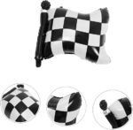 MPS MY PARTY SUPPLIERS® 1pc Black and white checkered flag foil balloon Racing theme balloons birthday decoration Checkered Racing Balloons - Image 3