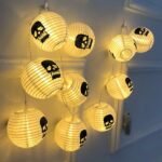 Halloween Paper Lantern Glowing Flexible Handheld Skull Lantern Ghost Festival Scene Arrangement Decorative Light String - Image 2