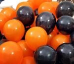 MPS My Party Suppliers 61pcs Halloween Balloon kit, Halloween Party Decorations Set with Halloween Banner Orange, Black and Gold Balloons, halloween Bats balloon Decoration, horror halloween theme - Image 5