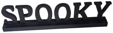 3D Spooky Letters Wooden Sign Halloween Table Decoration, Halloween Theme Party Desktop Ornament