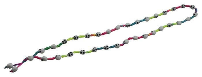 MY PARTY SUPPLIERS Jagmag® Multicolr Halloween Skull Mala Beads,Skull Beads Necklace, Halloween Skull Necklace, Skull Knotted Necklace - Image 4