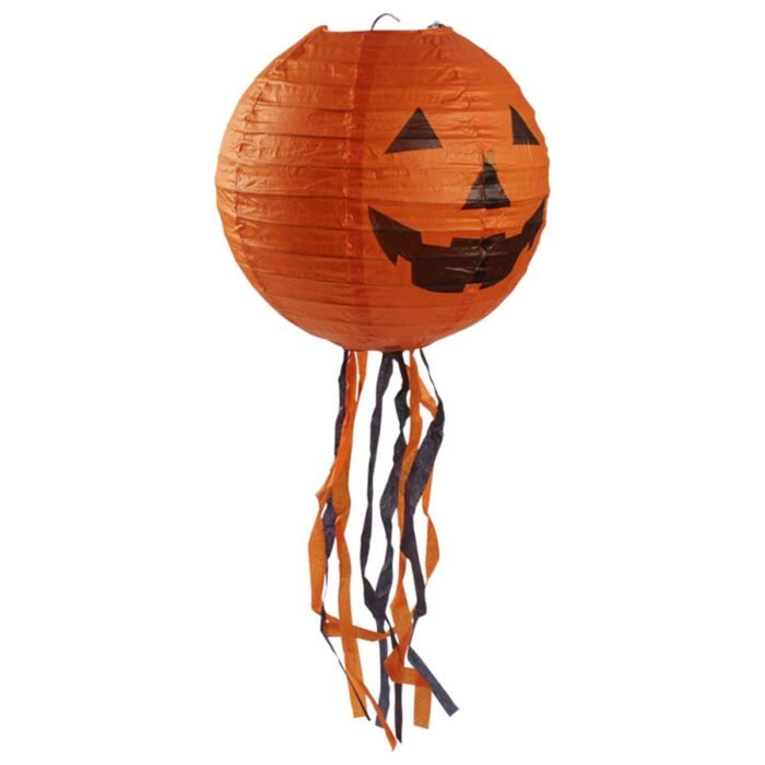 My Party Suppliers Paper Halloween Decorations for Home Horror Lantern (20 cm, Orange) - Image 4