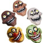 Horror Face Mask for Halloween, Party Favors Mask Mask Face Protective Horror Eyeball Full Halloween Spring Mask Halloween Party(1 pcs Random Colors)