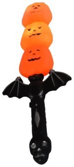 Light Music Pumpkin Sword, Happy Halloween Light Up Jacko Decorative Pumpkin Halloween Props for Great Haunted House Halloween Decoration - Image 2