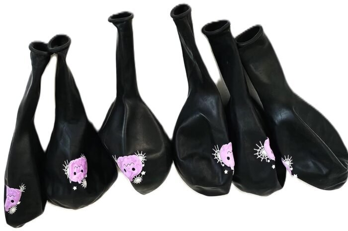 MPS My Party Suppliers Halloween theme Balloons, Set of 6 happy halloween latex balloons with pumpkin print, latex balloons Halloween party pumpkin decoration ideas, balloon latex black - Image 6