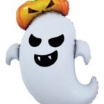 MPS MY PARTY SUPPLIERS® 1pc White Ghost Halloween Balloon Halloween theme foil balloons decorations Kids halloween party supplies