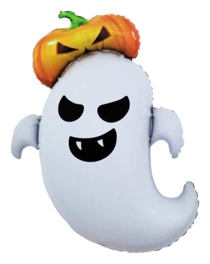 MPS MY PARTY SUPPLIERSĀ® 1pc White Ghost Halloween Balloon Halloween theme foil balloons decorations Kids halloween party supplies