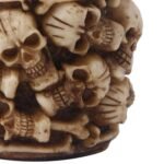 3D Skull Stainless Steel Skull Helmet Shape Bear Coffee Mug White Witch Viking Halloween Glass Decorative Cup (2 Pcs 3D Shull Glass) - Image 2