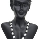Khopdi Mala, Halloween Skull Mala Beads,Scary Costume Necklace, Halloween Skull Necklace, Skull Knotted Necklace, Halloween Costume Neckless, Fancy Dress Scary Dress Neckline