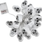 10 LED Dead Man Sugar Skull String Light for Halloween, Halloween Decoration Spooky String Light for Halloween Decoration Lights, Halloween Decoration String Light,Halloween Decor