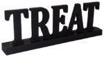 3D Treat Letters Wooden Sign Halloween Table Decoration, Halloween Theme Party Desktop Ornament