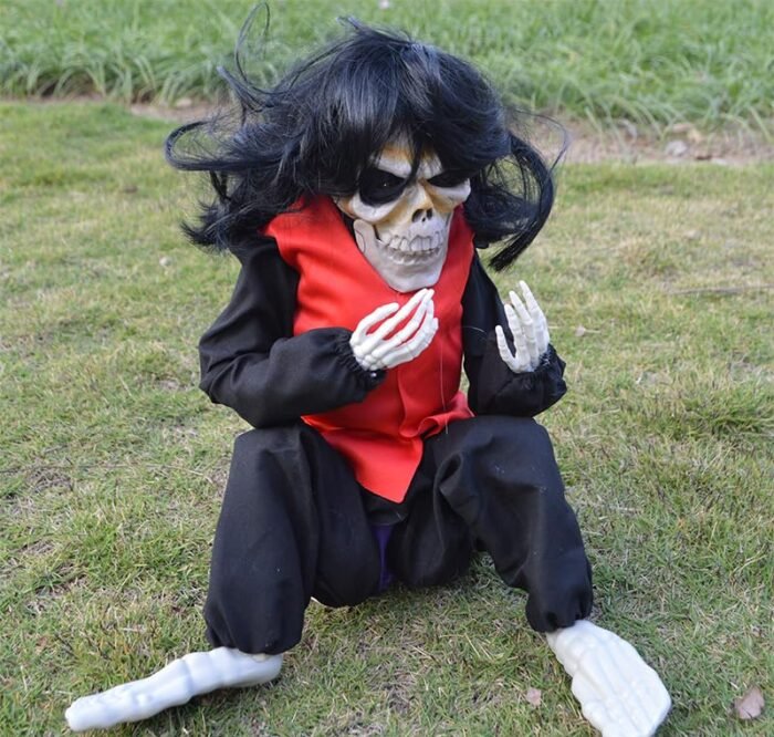 Ghost Halloween Decor Halloween Horror Props Electric Crying Little Ghost Toy Tricky Scary Crying Bar Decoration Haunted House Party Decoration, Light Music Halloween Decor - Image 4