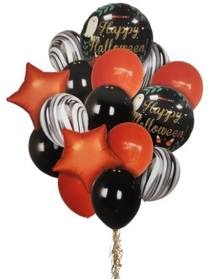 16pcs Halloween Balloons, Dead Man Halloween Balloon, Ghost Balloon for Halloween Decoration, Scary Theme Decoration