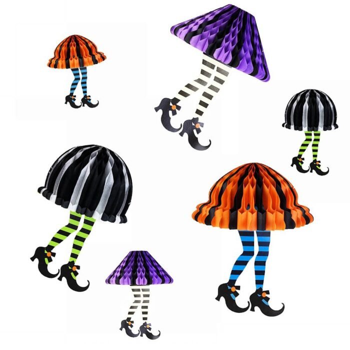 My Party Suppliers Whimsical Halloween Wicked Witch Legs Socks Craft (Assorted_1 Pcs) - Image 1
