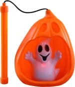 1 pcs Halloween Pumpkin Lantern Portable Pumpkin Led Light Halloween Decoration Bar Party Atmosphere Props for Ghost Party Pumpkin led Light (Random Design) - Image 4