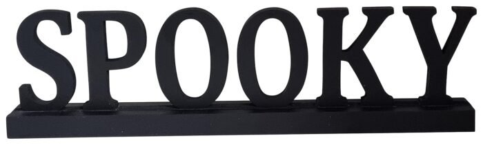 3D Spooky Letters Wooden Sign Halloween Table Decoration, Halloween Theme Party Desktop Ornament - Image 2